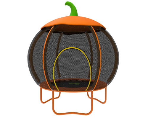 Батут WCG Pumpkin з зовнішньою сіткою 108 см чорно-помаранчевий Батут WCG Pumpkin з зовнішньою сіткою 108 см чорно-помаранчевий