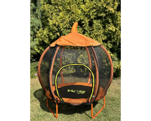 Батут WCG Pumpkin з зовнішньою сіткою 108 см чорно-помаранчевий Батут WCG Pumpkin з зовнішньою сіткою 108 см чорно-помаранчевий