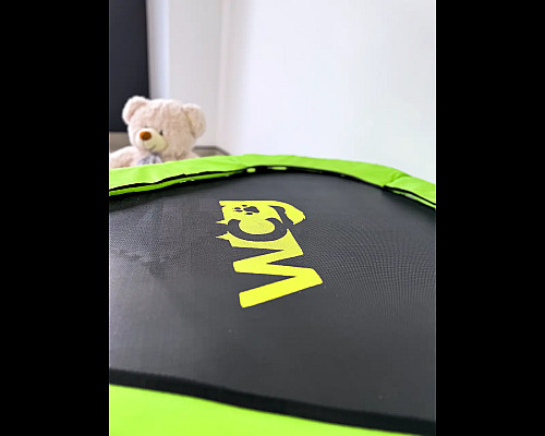 Батут WCG Frog з поручнем 114 см зелений