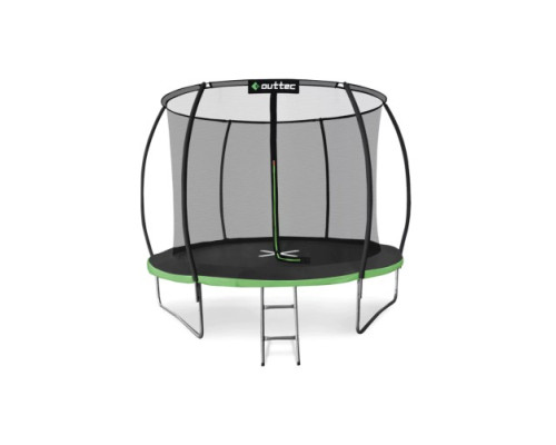 Батут Outtec Premium з внутрішньою сіткою 10 футів 312 см чорно-зелений Батут Outtec Premium з внутрішньою сіткою 10 футів 312 см чорно-зелений