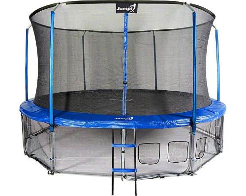 Батут Jumpi Maxy Comfort з внутрішньою сіткою 435 см синій