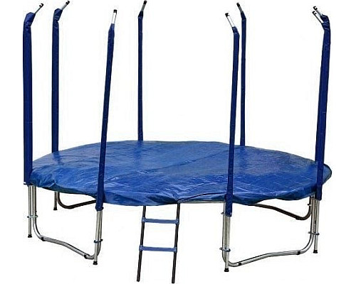 Батут Jumpi Maxy Comfort з внутрішньою сіткою 435 см синій