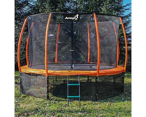 Батут Jumpi Maxy Comfort Plus з внутрішньою сіткою 12,5 футів 374 см помаранчевий