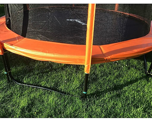 Батут Jumpi Maxy Comfort Plus з внутрішньою сіткою 12,5 футів 374 см помаранчевий