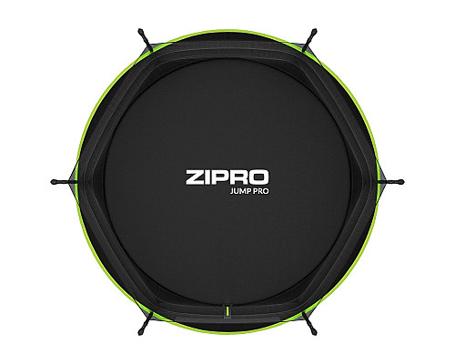 Батут Zipro Jump Pro з внутрішньою сіткою 8 футів 252 см чорно-зелений Батут Zipro Jump Pro з внутрішньою сіткою 8 футів 252 см чорно-зелений