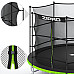Батут Zipro Jump Pro з внутрішньою сіткою 8 футів 252 см чорно-зелений