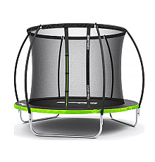 Батут Zipro Jump Pro Premium з внутрішньою сіткою 8 футів 252 см чорно-зелений
