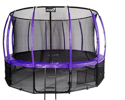 Батут Jumpi Maxy Comfort Plus з внутрішньою сіткою 16 футів 487 см фіолетовий