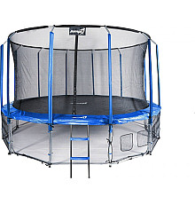 Батут Jumpi Maxy Comfort з внутрішньою сіткою 487 см синій