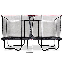 Батут EXIT PeakPro з зовнішньою сіткою 305 х 518 см чорний