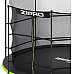 Батут Zipro Jump Pro з внутрішньою сіткою 12 футів 374 см чорно-зелений