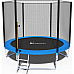 Батут Funfit 841 з зовнішньою сіткою 8,5 футів 252 см синій