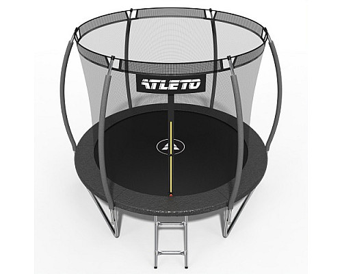 Батут Atleto 42400468 з внутрішньою сіткою 252 см чорний Батут Atleto 42400468 з внутрішньою сіткою 252 см чорний