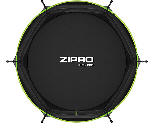 Батут Zipro Jump Pro з зовнішньою сіткою 6 футів 183 см чорно-зелений Батут Zipro Jump Pro з зовнішньою сіткою 6 футів 183 см чорно-зелений
