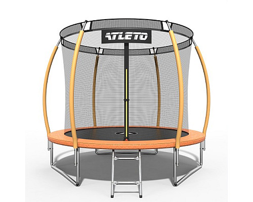 Батут Atleto 42400469 з внутрішньою сіткою 312 см помаранчевий