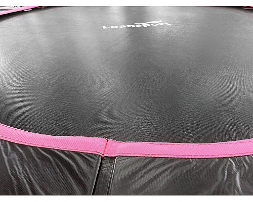 Батут Lean Sport 10654 з внутрішньою сіткою 16 футів 487 см чорно-рожевий