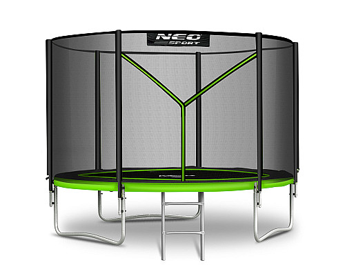 Батут Neo-Sport NS-08Z231 з зовнішньою сіткою 8 футів 252 см чорно-зелений Батут Neo-Sport NS-08Z231 з зовнішньою сіткою 8 футів 252 см чорно-зелений