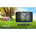 Батут Neo-Sport NS-08Z221 з зовнішньою сіткою 8 футів 252 см чорно-синій