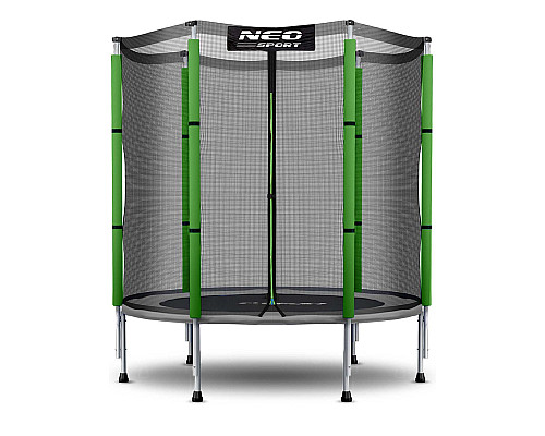 Батут Neo-Sport NS-04Z240F з зовнішньою сіткою 4,5 фути 140 см зелений Батут Neo-Sport NS-04Z240F з зовнішньою сіткою 4,5 фути 140 см зелений