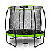 Батут Neo-Sport з внутрішньою сіткою 8 футів  252 см чорно-зелений