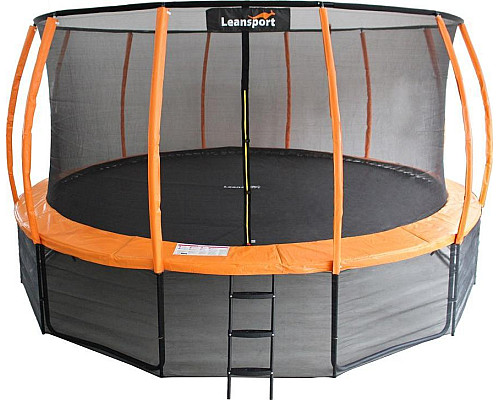 Батут Lean Sport 10656 з внутрішньою сіткою 16 футів 487 см чорно-помаранчевий