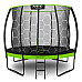 Батут Neo-Sport з внутрішньою сіткою 10 футів 312 см чорно-зелений