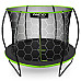 Батут Neo-Sport з внутрішньою сіткою 10 футів 312 см чорно-зелений