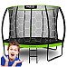 Батут Neo-Sport з внутрішньою сіткою 12 футів 374 см чорно-зелений