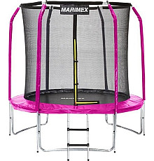 Батут Marimex MA87101 з внутрішньою сіткою 8 футів 244 см рожевий