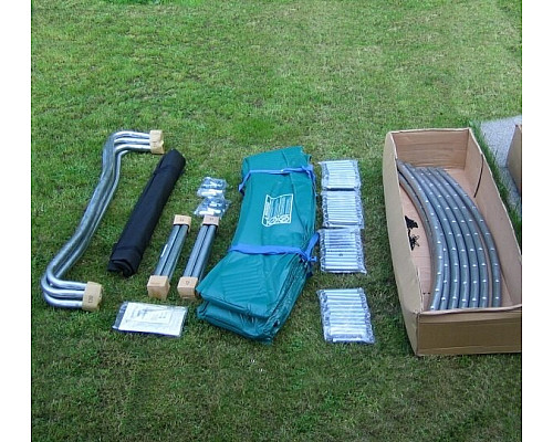 Батут MASTER Super без сітки 426 см блакитний