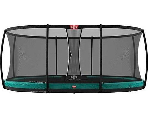 Батут Berg Grand Champion InGround з внутрішньою сіткою 350 x 250 см зелений