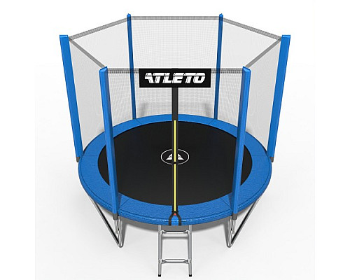 Батут Atleto 42400471 з зовнішньою сіткою 312 см синій
