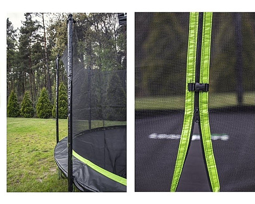 Батут Lean Sport Pro з внутрішньою сіткою 10 футів 305 см чорний