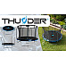 Батут THUNDER INSIDE ELITE з внутрішньою сіткою 16 футів 490 см чорно-блакитний