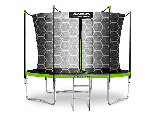 Батути Neo-Sport з внутрішньою сіткою 6 футів 183 см чорно-зелений Батути Neo-Sport з внутрішньою сіткою 6 футів 183 см чорно-зелений