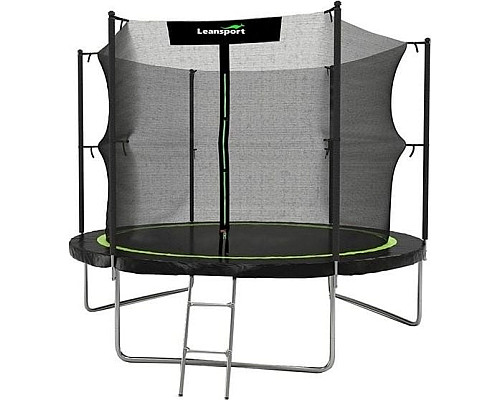 Батут Lean Sport Pro з внутрішньою сіткою 14 футів 426 см чорний