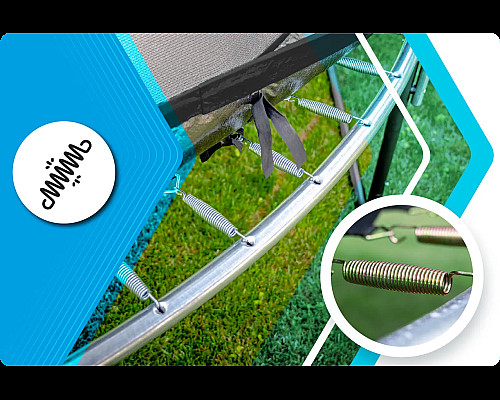 Батут THUNDER INSIDE ELITE з внутрішньою сіткою 6 футів 183 см чорний