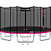 Батут THUNDER OUTSIDE PRO з зовнішньою сіткою 16 футів 488 см чорно-рожевий