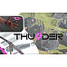 Батут THUNDER OUTSIDE PRO з зовнішньою сіткою 16 футів 488 см чорно-рожевий