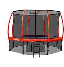 Батут Lean Sport Best з внутрішньою сіткою 14 футів 426 см помаранчевий
