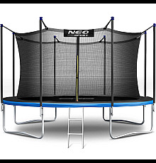Батут Neo-Sport NS-15W241 із внутрішньою сіткою 15 футів 465 см, чорно-синій