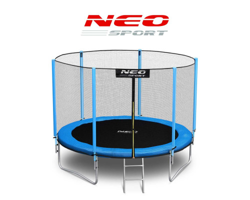 Батут Neo-Sport з зовнішньою сіткою 6 футів 183 см блакитний Батут Neo-Sport з зовнішньою сіткою 6 футів 183 см блакитний