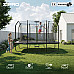 Батут Zipro Jump Pro Quadro з внутрішньою сіткою 8 х 12 футів 366 x 244 см чорний
