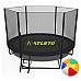 Батут Atleto 42400582 з зовнішньою сіткою 252 см чорний