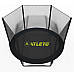 Батут Atleto 42400582 з зовнішньою сіткою 252 см чорний