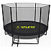 Батут Atleto 42400582 з зовнішньою сіткою 252 см чорний