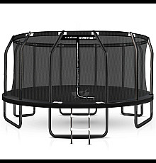 Батут THUNDER INSIDE ELITE з внутрішньою сіткою 16 футів 488 чорний