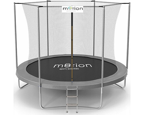 Батут Jumi Motion Sport Line OM-710115 з внутрішньою сіткою 10 футів 305 см чорно-сірий