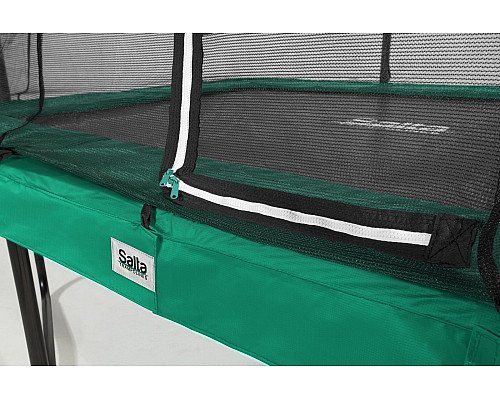 Батут Salta Comfort Edition з зовнішньою сіткою 214 x 153 см зелений