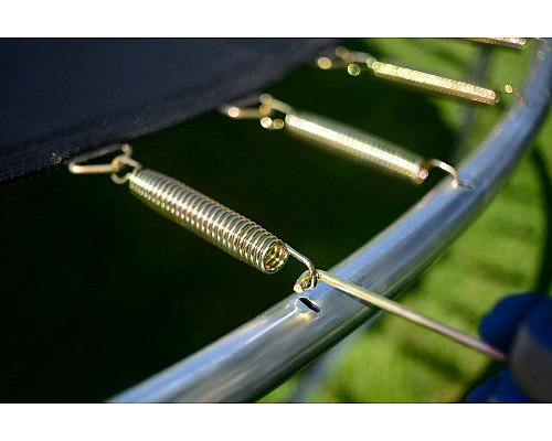 Батут Funfit 846 з зовнішньою сіткою 10 футів 312 см синій